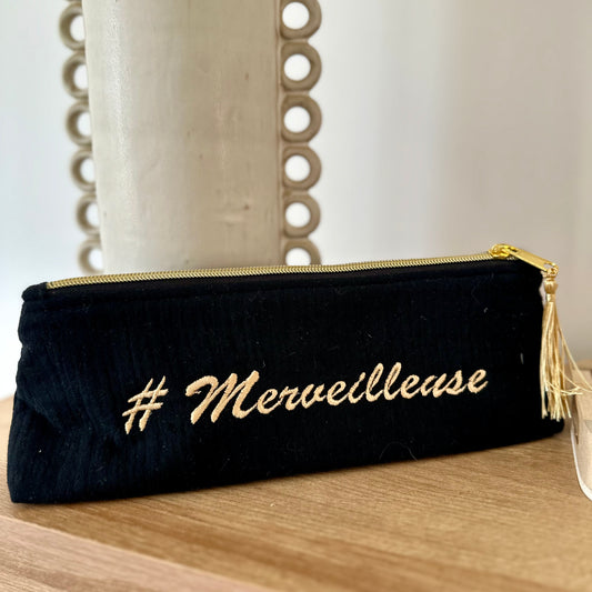 Trousse #Merveilleuse noir